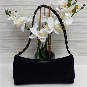 Salvatore Ferragamo Gancini Chain Nylon Shoulder Bag